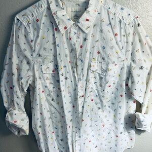 Sonoma women’s White Patterned Shirt